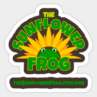 The Sunflower Frog Sticker